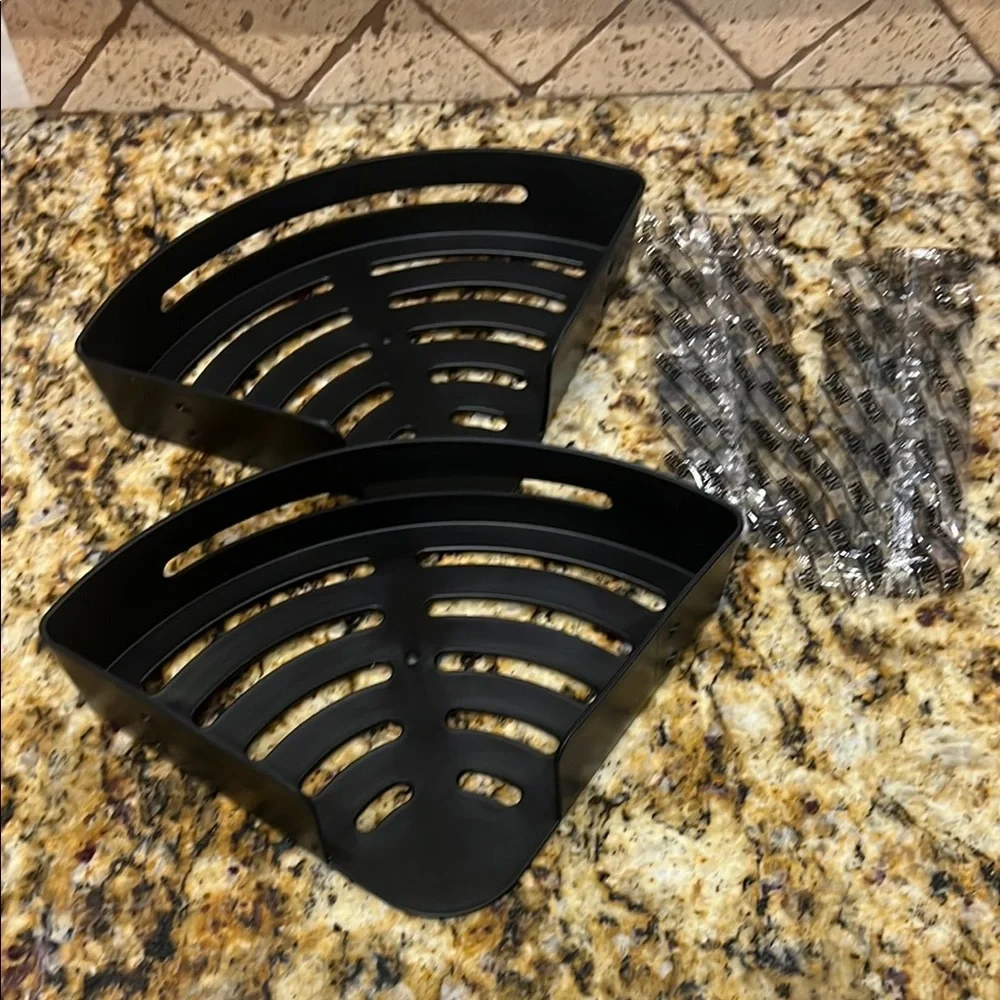 Black Corner Shower Caddy Set